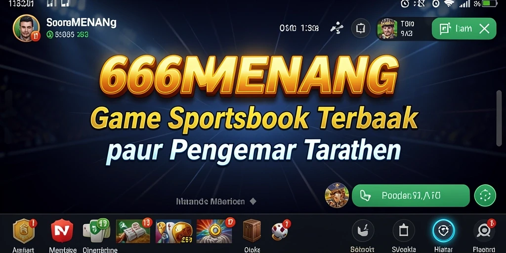 Tampilan antarmuka aplikasi 666MENANG saat bermain taruhan Sportsbook.