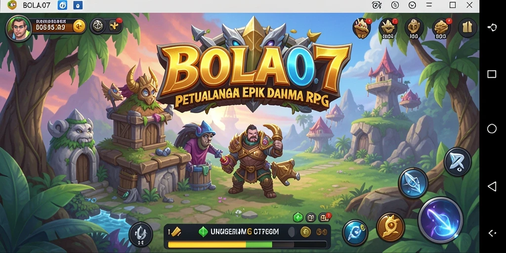 Gameplay seru BOLA07 dengan pertarungan strategis dan eksplorasi dunia.