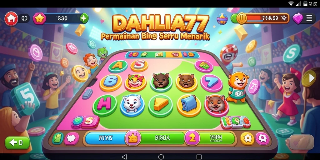 Tampilan gameplay menarik dari DAHLIA77 dalam permainan Bingo.