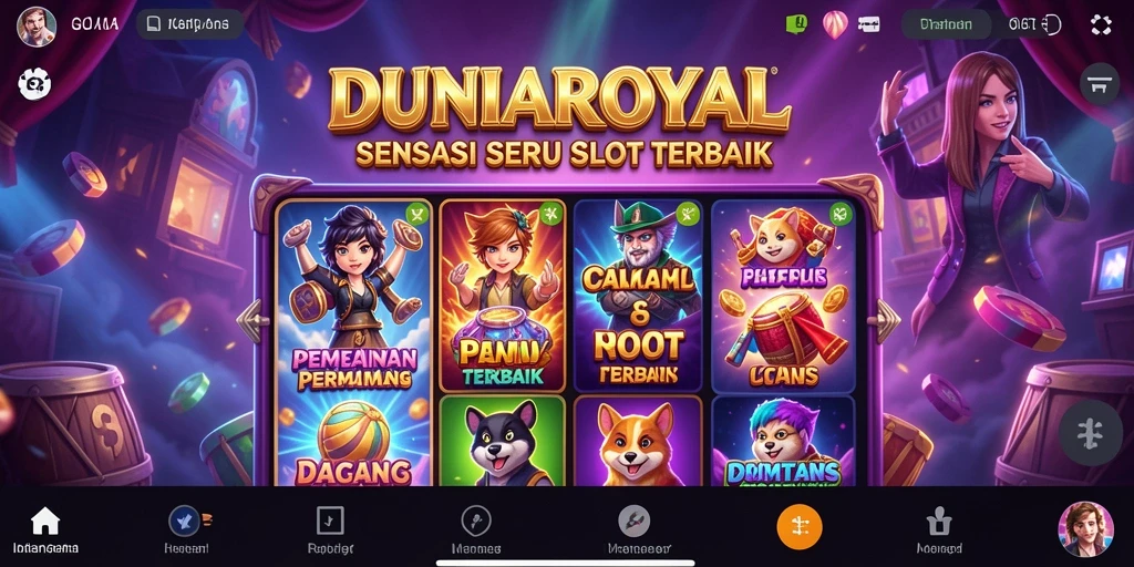 Tampilan permainan Slot DUNIAROYAL dengan fitur yang mengasyikkan.