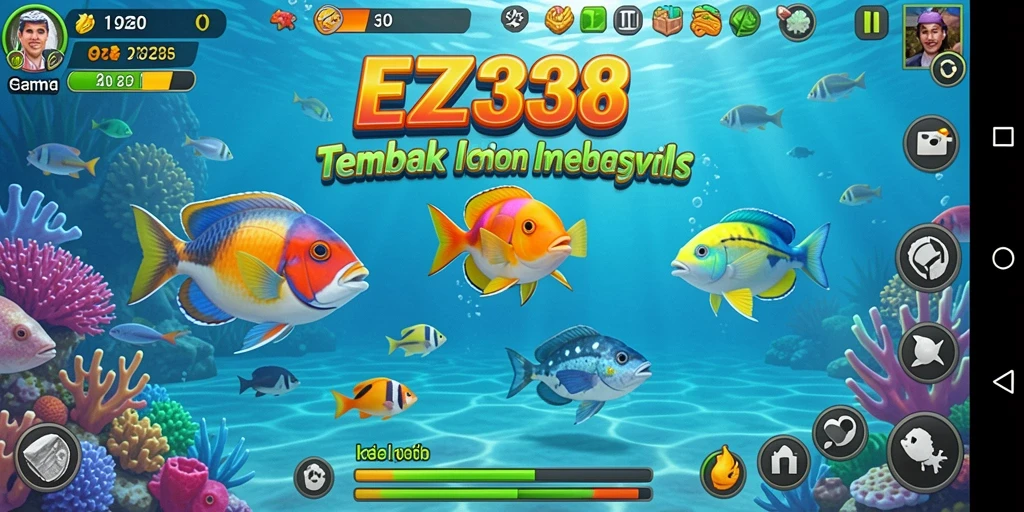 Tangkapan layar menunjukkan gameplay Tembak Ikan yang seru dan menantang.