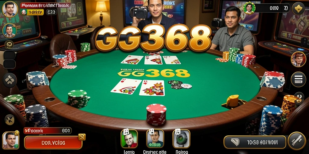 Screenshot GG368 menampilkan momen seru permainan Poker yang dinamis.