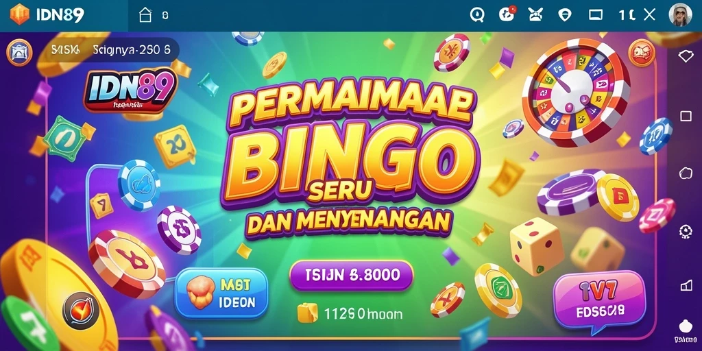 Tampilan gameplay IDN89 yang seru dan interaktif dalam permainan Bingo.