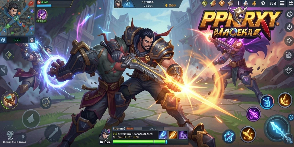 Tampilan aksi seru dalam pertandingan MOBA di PPRRYY.