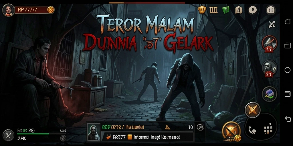 Tampilan gameplay yang menegangkan dan mencekam dalam RP777.
