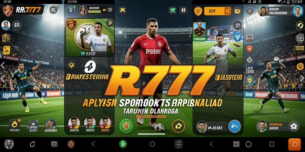 Tampilan screenshot utama RR777 yang menunjukkan fitur taruhan olahraga.