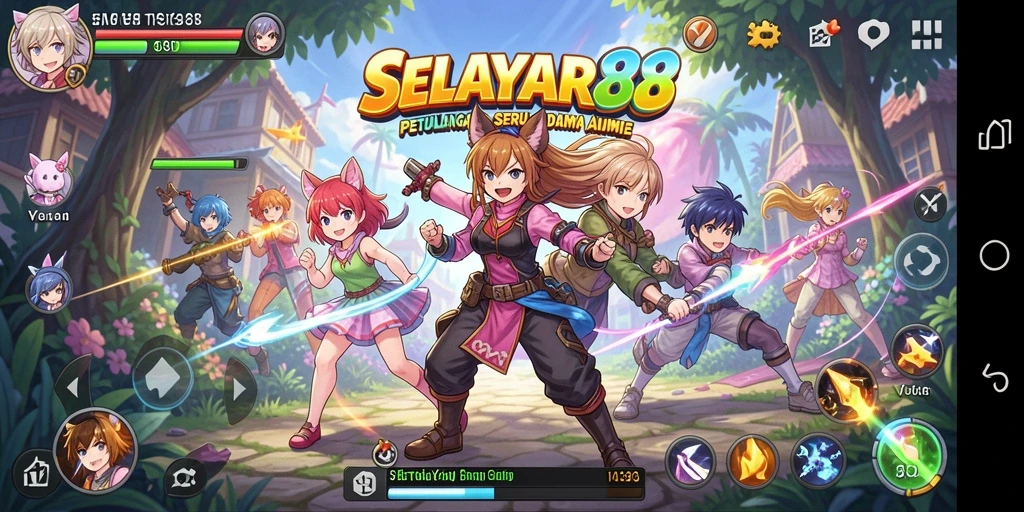 Tampilan gameplay SELAYAR88 yang memukau dan penuh aksi Anime.