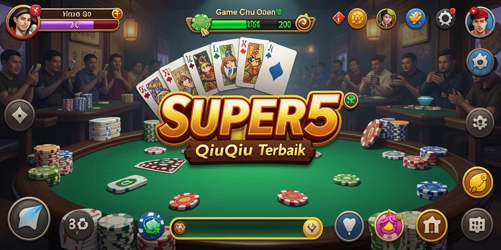 Tampilan gameplay SUPER5 menegangkan dan penuh strategi.