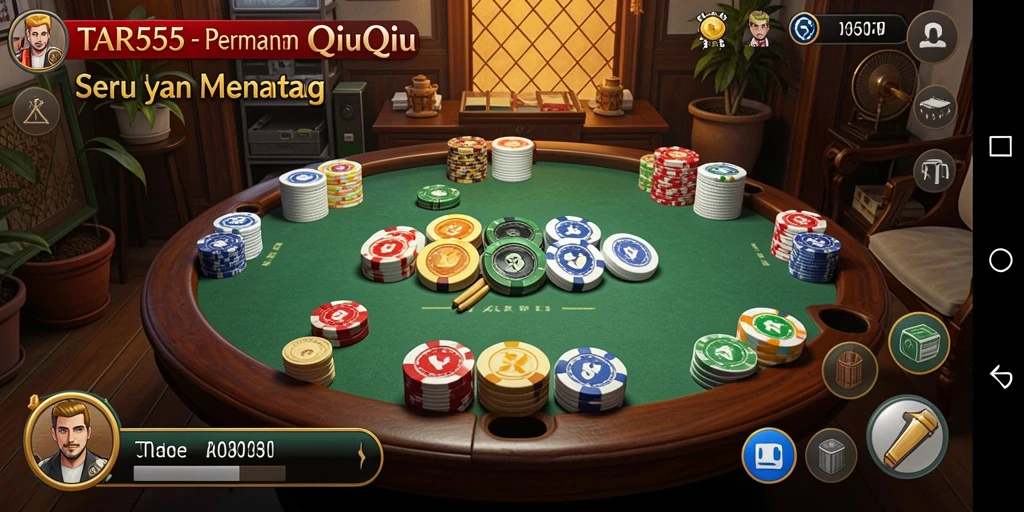 Gameplay TAR555 yang menegangkan saat bermain QiuQiu.