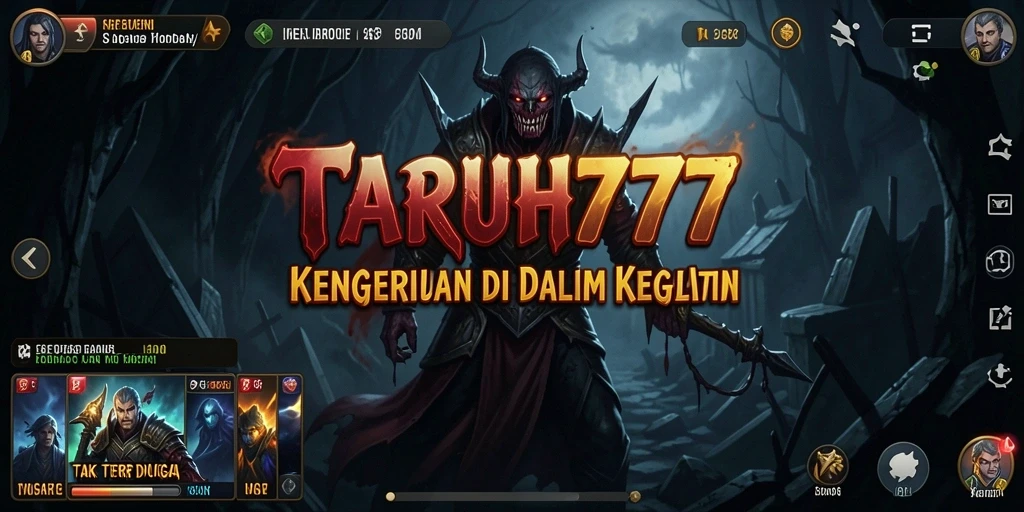 Screenshot TARUH777 menampilkan suasana mencekam saat gameplay berlangsung.