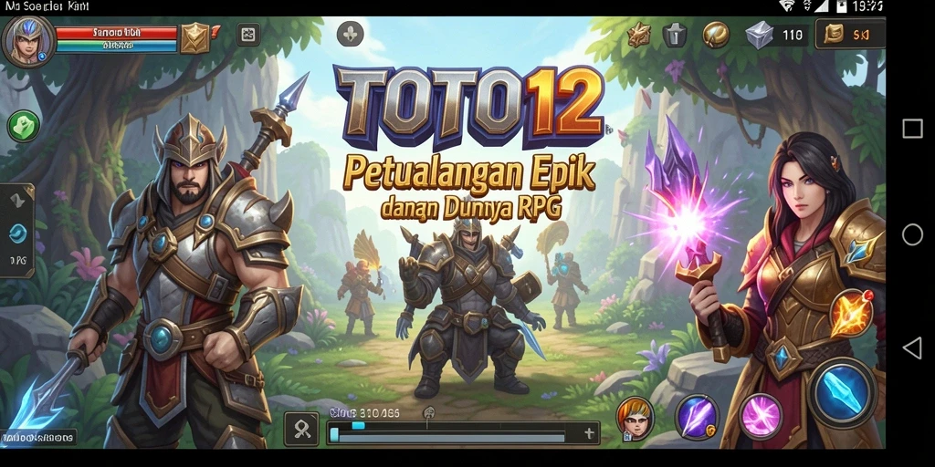 Tangkapan layar TOTO12 menampilkan aksi pertarungan yang menegangkan dalam dunia RPG.