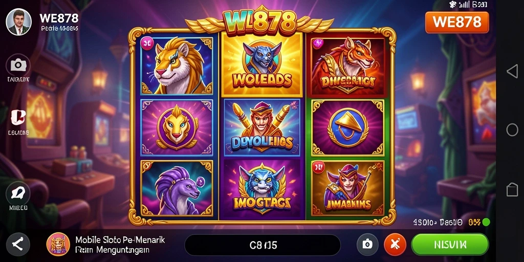 Tampilan gameplay WE878 yang menarik dan penuh warna.