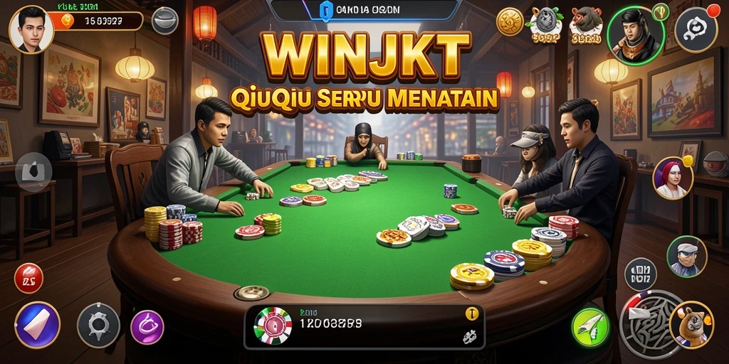 Tampilan gameplay QiuQiu yang mengasyikkan dalam WINJKT.
